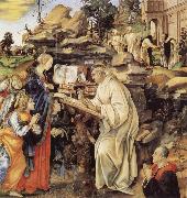Fra Filippo Lippi The Vision of St Bernard France oil painting artist